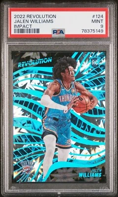 2022 Panini Revolution Rookies Impact Jalen Williams /149 RC PSA 9 - Image 1 of 2