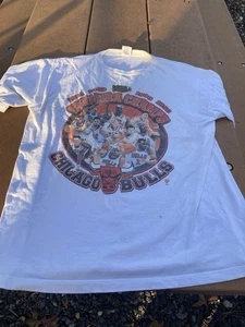 5 Time NBA World Champion Vintage 1997 90s Chicago Bulls Pro Player T-Shirt L USA - Bild 1 von 9