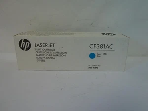 *New* Genuine HP LaserJet CF381AC Cyan Print Cartridge (J636) - Picture 1 of 5