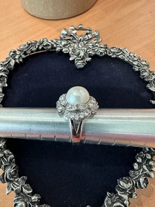 Cocktailring Sterlingsilber Perlen - Bild 1 von 5