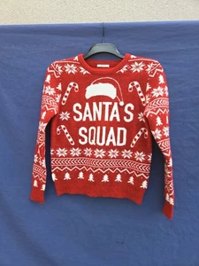 Ladies  / Teens Christmas Fun  Jumper  SIZE 12  Pit 2 Pit 46 cm  Ex CON  - Picture 1 of 7