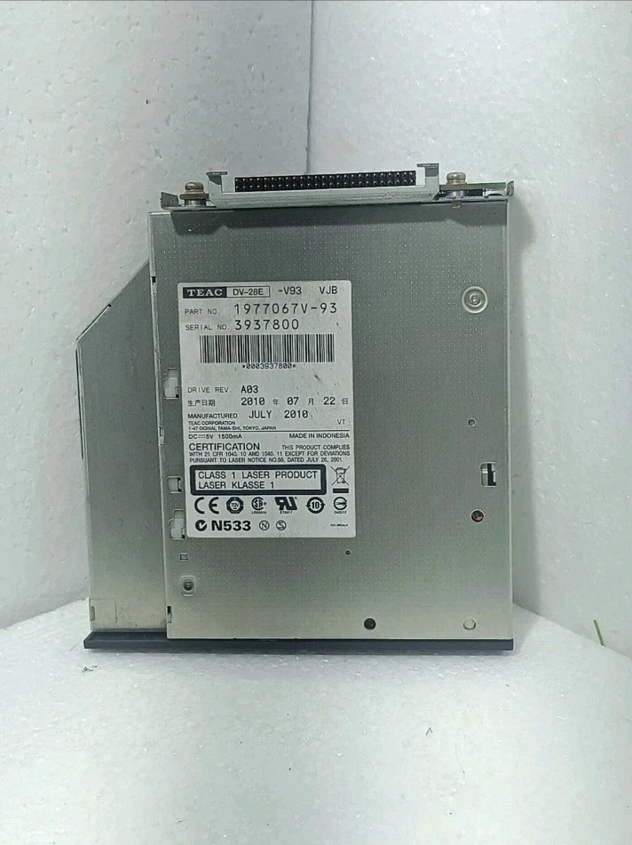 TEAC DV-28E V93 VJB 1977067V-93 Slim Internal N5 Black DVD-Rom Drive - USED - Image 1 of 4