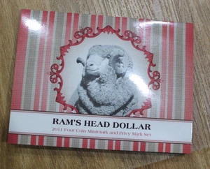 2011 RAMS HEAD FOUR COIN MINT MARK AND PRIVY MARK RAM SET - Picture 1 of 3