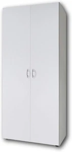 Armadio guardaroba camera cameretta ripostiglio cantina 3 ante 2 cassetti bianco - Picture 1 of 2