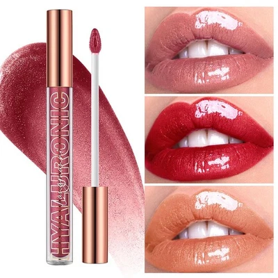 Moisturizing Liquid Lipstick Mirror Pearl Shine Glitter Long Lasting @ - Image 1 of 4