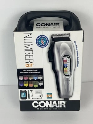 Cortapelos Conair Juego de 20 Piezas Corte de Número Hogar Kit de Corte de Pelo Nuevo en Caja Foto 1 de 4