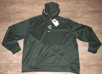 Nike Michigan State Spartans Green Basketball Hoodie Jacket size Men's 2XL - Image 1 of 4