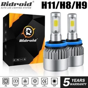 H11 LED Headlight Super Bright Bulbs Kit White 6000K 18000LM High/Low Beam - Picture 1 of 16