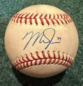 MIKE TROUT SIGNED BALL GAME USED 2019 MVP SEASON HIT FOUL PSA/DNA MLB AUTHENTIC - Picture 1 of 20