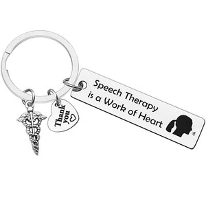 Speech Therapist Keychain Speech Therapist Appreciation Gifts Speech Therapy ... - Picture 1 of 7