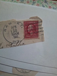 1910-1911  two-cent red/violet George Washinton Stamp - Picture 1 of 1