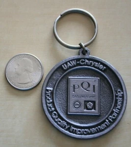 1994 UAW Chrysler PQI Partnerschaft Konferenz United Auto Worker Schlüsselanhänger Schlüsselring - Bild 1 von 2