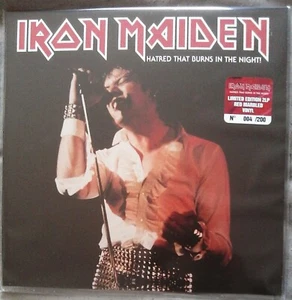 Iron Maiden Double Red Marble Vinyl LP Hatred That Burns In The Night No 004/200 - Picture 1 of 3