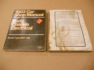 Original 1983 Ford Escort Mercury Lynx Body Chassis & Electrical Service Manual - Picture 1 of 8