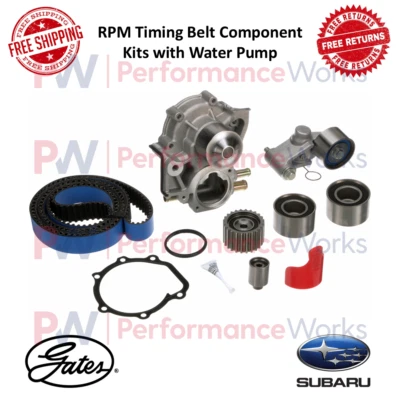 Gates RPM Timing Component Kit With Water Pump For Subaru Impreza 4-Cyl. 2.0 L Foto 1 de 4
