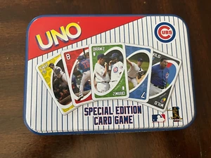 Special Edition CUBS UNO Card Game in Metal Tin - Picture 1 of 3