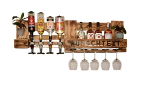 Schnapsregal Weinregal Vintage Regal Palette Europalette Flaschenregal rustikal - Bild 1 von 12