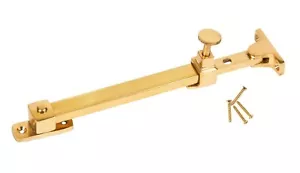 BRASS TELESCOPIC CASEMENT WINDOW STAY - POLISHED BRASS FINISH - Picture 1 of 1