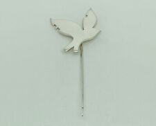 Vintage 1984 KSW Scottish Studio Sterling Silver DOVE Bird Modernist Stick Pin