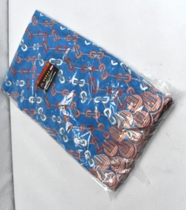 High Quality Austrian Fabric 5 Yards x 51" Semi-Sheer Embroidered Austria Blue - Picture 1 of 6