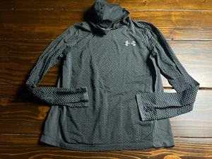 Under armour Shirt, Girl's Youth Size XL, Black Gray, Activewear, Loose - Picture 1 of 8