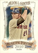 2015 Allen and Ginter Starting Points #SP-53 Lucas Duda Mets