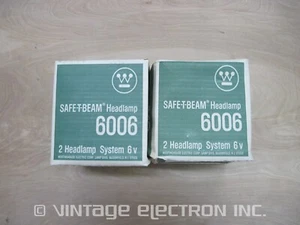 (2) WILLYS JEEP 6V WESTINGHOUSE 6006 Headlamp -$59.95/pr, FREE SHIP, MADE IN USA - Picture 1 of 12