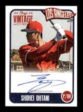 2021 Onyx Vintage Extended Signatures Blue #EASO Shohei Ohtani /275 - EXACT SCAN
