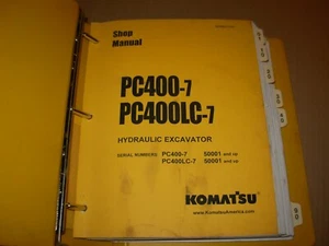 Komatsu PC400-7 , PC400LC-7 Excavator Shop Service Manual , s/n 50001 - up  - Picture 1 of 7
