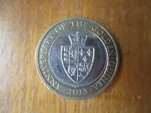 £2.00 Coin - Circulated - Anniversary Of The Golden Guinea - 2013 - Picture 1 of 2