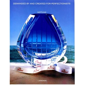 Jarrón Baccarat Neptuno 1990 anuncio impreso papel revista recorte I decoración de vidrio magnético - Imagen 1 de 6