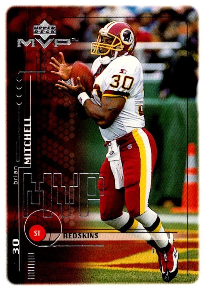1999 Upper Deck MVP Brian Mitchell Washington Redskins #196 - Image 1 of 2