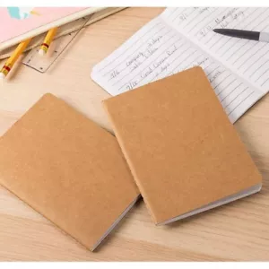 Set of 5 Brown Kraft Lined Notebook, Travel Journal, 30 pages each, 5.5" x 8.25" - Picture 1 of 2