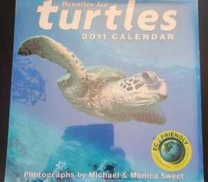 Hawaiian Sea Turtles 2011 Calendar Photos By Michael & Monica Sweet Unopened - Picture 1 of 2
