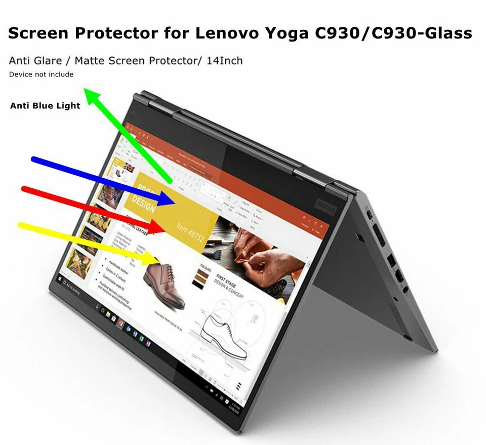 Hoyumi Screen Protector For Lenovo Yoga C930 Anti Glare& Anti Blue 13.9 Inch   - Image 1 of 4