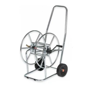 Professioneller Schlauchwagen für max. 80m 3/4 Zoll aus Chrom Schlauch - Bild 1 von 1