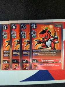 Tyrannomon - Rare - EX1-005 R - Digimon TCG Playset - Red