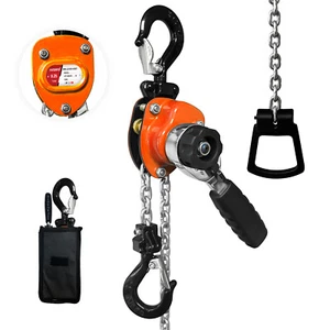 Manual Mini Lever Chain Hoist, 0.25T Lever Bolck Chain Puller Come Along Winch - Picture 1 of 6