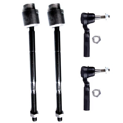 Front Inner Outer Tie Rod Links Steering Part For 2004-2010 Chevrolet Malibu - Imagem 1 de 4
