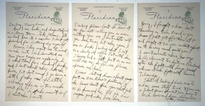 Maxie Rosenbloom boxer REAL hand SIGNED 3-page handwritten letter JSA LOA ALS - Picture 1 of 2