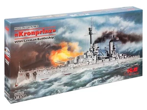 WWI German Battleship SMS "Kronprinz" Plastic Model Kit 1/350 ICM S003 - Picture 1 of 12