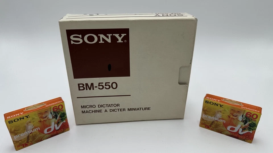 Sony BM-550 - Micro-Dictator - Voice Recorder - Recorder - Original Box! - Image 1 of 4