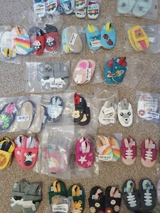 Juicy Bumbles Baby Toddler Shoes Leather Soft Sole Boy Girl 0-6 Months - Picture 1 of 6