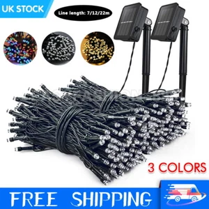 50 100 200 LED SOLAR GARDEN LIGHT STRING WATERPROOF PARTY WEDDING FAIRY LIGHTS - Picture 1 of 12