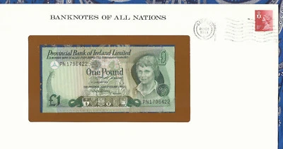 Banknotes of All Nations Northern Ireland 1979 1 pound P 247b UNC Prefix PN - Image 1 of 3