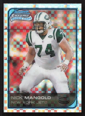 2006 Bowman Chrome Nick Mangold Xfractor #/250 RC Rookie #110 Card - Image 1 of 2