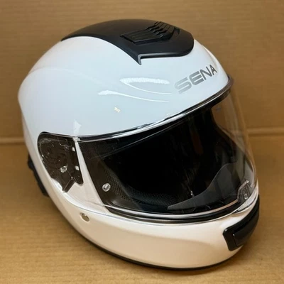 Casco de motocicleta Sena Momentum INC con daños menores Bluetooth blanco brillante (M) Foto 1 de 4