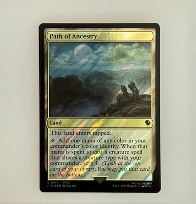 MTG: Path of Ancestry (Surge Foil) Commander: Final Fantasy Foil NM - Image 1 of 2