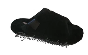 NEU HERREN UGG FLUFF YOU TNL SCHWARZ SLIDE SLIPPER GRÖSSE 9, 10, 11, 12, 13 - Bild 1 von 5