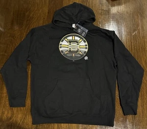 NHL Boston Bruins Fanatics Midnight Mascot Logo Pullover Hoodie - 2XL Black New - Picture 1 of 5